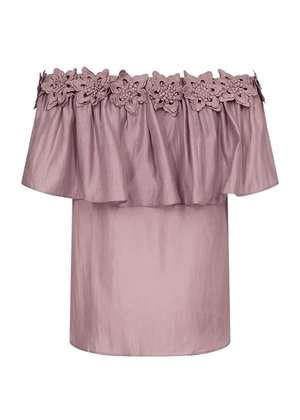 Molly bluse with flounce & deco Fawn Copenhagen Muse 